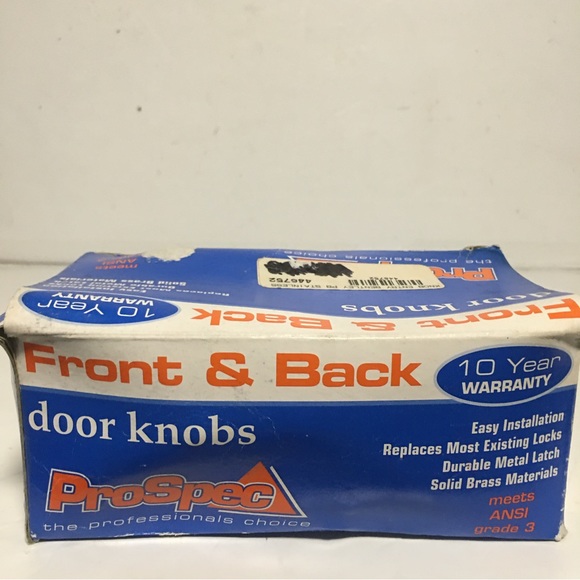 ProSpec model 300-320 Entry Bentley PB Stainless front & back doorknobs NIB - Picture 4 of 8